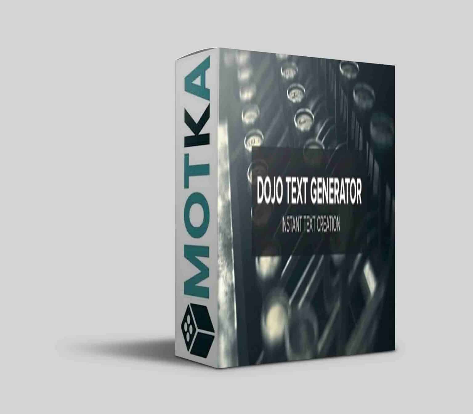 Aescripts Dojo text generator V1 4 Free Download Motka